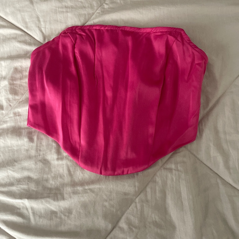 Pink corset top